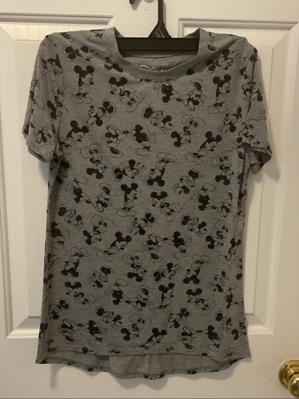 Disney Gray Mickey Silhouette Tee